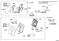 7130507010-Hinge sub-assy, rear center seat back