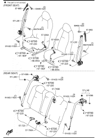 DHB457L90-Seatbelt pre-tension lh