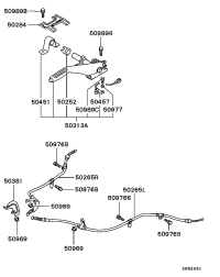 MB140461-STAYPARKING BRAKE LEVE