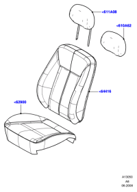 8S71Y64416DC35B8-Cover assy-s/back rh