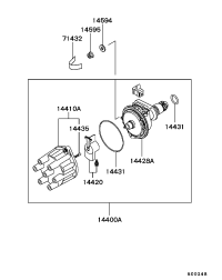 MD334634-DISTRIBUTOR ASSY