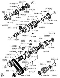 MD738454-BEARING,T/F DRIVE SP