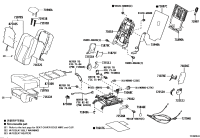 7107848A30E4-Cover, rear seat back, lh (for separate type)