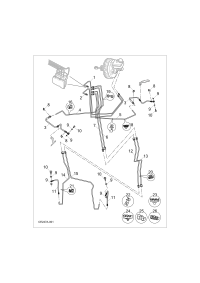 C00001591-Pipe assy-brake stiff (master cylinder 2-ABS)