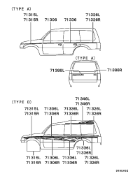 MR727537-TAPE,FR DOOR,RH