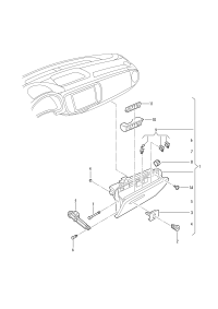 5C1857097B82V-Glove box assy-t/m