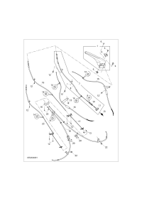 C00005175-Cable assy (r), rear