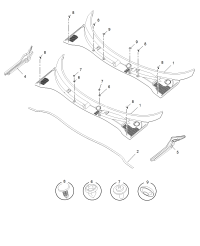 30004356EW-Panel assy-a/c grille upr