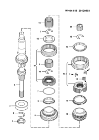 24517017-Bearing, needle roller, 3rd