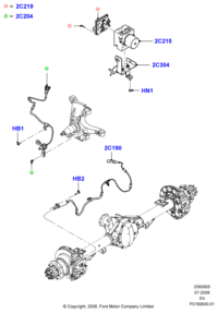 BC2Z2C190A-Sensor Asy - Brake Anti Lock
