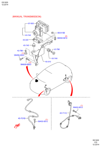 DA1D4371Y-Sensor assy-rr