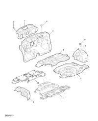 10116404-Insulator, trunk floor