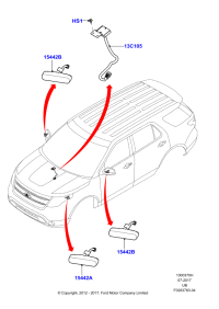 DB5Z15442E-?????? /Rh/lh/service only/lamp assy