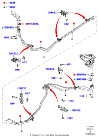 DB5Z19835B-Hose assy/high pressure