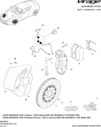 AD232C463FA-CALIPER ASSY FRONT LH YELLOW W/O PADS INC BOLTS