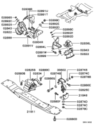 MD138822-BRACKET-ENGINE SUPPORT LH