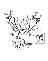 5048043AB-PHASER CAMSHAFT EXHAUST NOTE 3.6L [ERC] THERE IS NO LONGER A PRIMARY TIMING CHAI