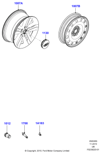 BB5Z1130B-ORNAMENT,CAR NAME-RE
