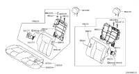 886503DN3A-Back assy-rr seat