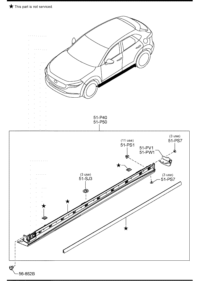 DHB651P50-MOULD(L),SIDE STEP