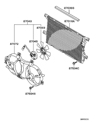 MB946632-MOTOR & SHROUD,A/C C
