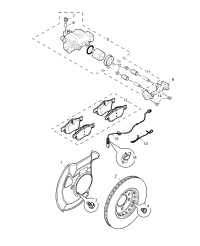 SEG90020A-Case assy-fr caliper