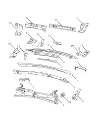 5025005900-Plate assy, ventilation cover mounting, rh (electrophoresis)