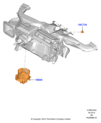 FR3Z19805A-Motor assy-cooler