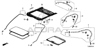 70200TZ5A01-GLASS ASSY,ROOF