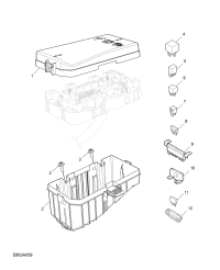 11010258-Cover, fr. fuse box lower