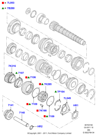 YS4Z7107FA-RING,SYNCHRONIZER