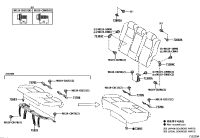713040R030-Hinge sub-assy, rear seat back, rh/lh