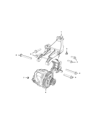 55274892-BRACKET ALTERNATOR AND COMPRESSOR