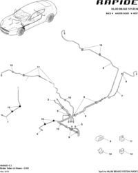 AD432264AB-HOSE ASSY - FRONT WHEEL BRAKE LH