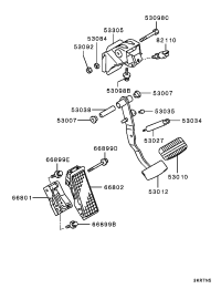 MB316867-BUSHING,BRAKE PEDAL