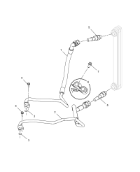 10007347-Tube assy-oil cooler inlet
