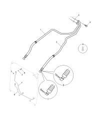 10068410-Pipe, transmission oil cooler return