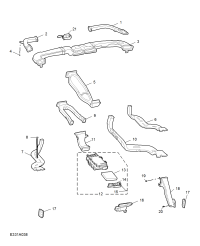 10180832-Duct, defroster-passenger side