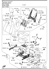BELJ88158-Switch (l), power-seat