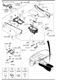 BELG6433X-Bracket, floor console-NO.3