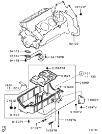 MD374966-OIL PAN ENGINE