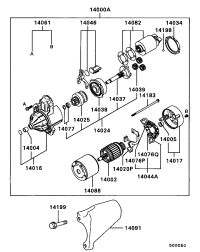 MD611217-HOLDER ASSY,STARTER BRU