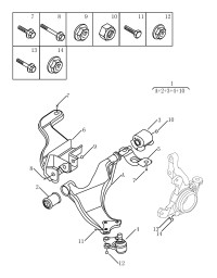 4017014900-Welding assy-fr susp lwr arm lh