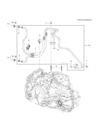 9005816-Tube, oil cooler (incl. 1,2, 3,4)
