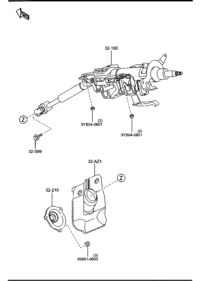 EG2132AZ1A-Cover, steering column