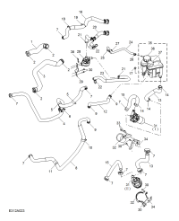 24107486-Pipe assy-radiator to engine