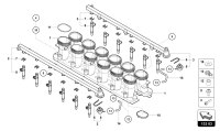 07M133681J-FUEL INJECTOR WITH INJECTOR RAILS