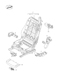 JNV959245-Motor assy., reclining