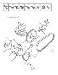 4040002400-Belt, steering oil pump