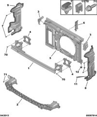9805099780-Plate, airrecirculation proof